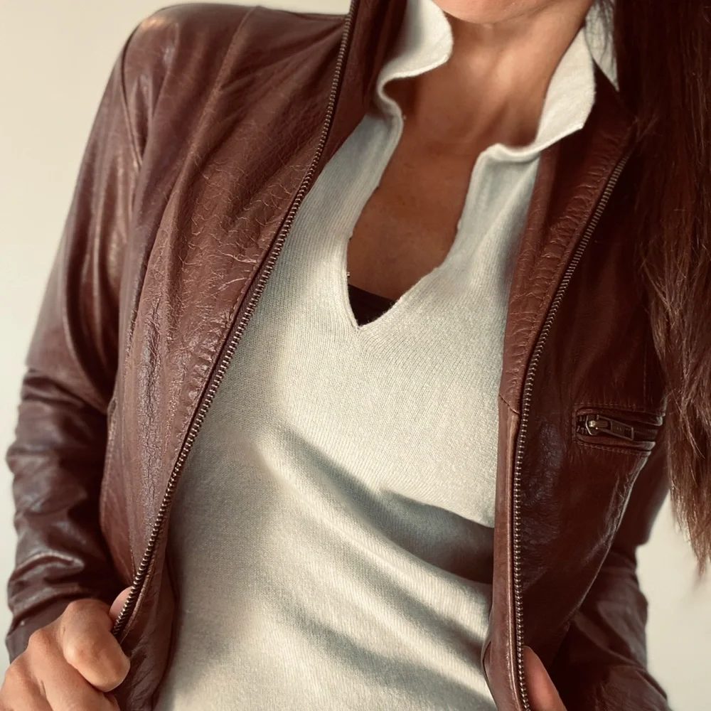 Beautiful brazilian genuine leather jacket - Picture 7 of 12
